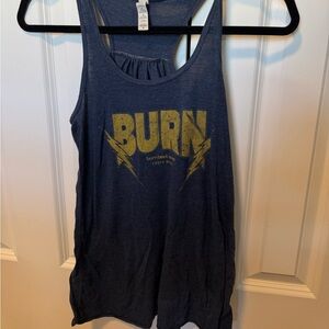 Women's Blue burn Tank Top